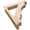 Ekena Millwork 6-in W x 26-in D x 32-in H Balboa Block Rough Cedar Woodgrain TimberThane Outlooker, Primed Tan OUTUR060X26X32BOA44RCPR - alternate 3